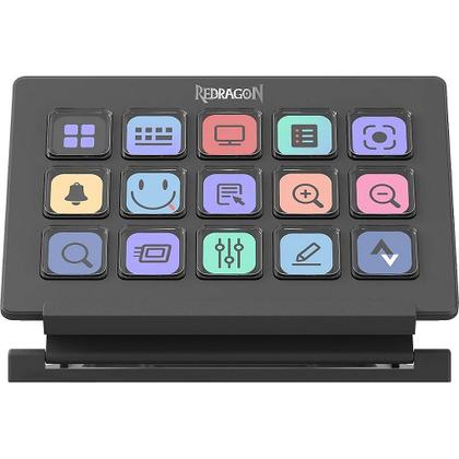 Imagem de Stream Deck Redragon SS-550  15 Teclas LCD IPS Personalizáveis via USB-C