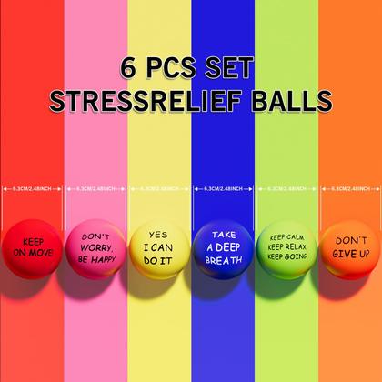 Imagem de Stress Balls ALMAH Motivational para crianças e adultos (pacote com 24)