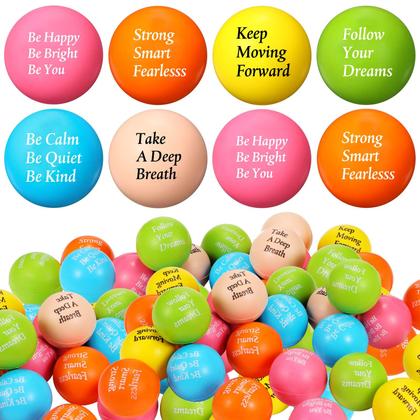 Imagem de Stress Balls Aoriher Motivational Quotes Foam 60 unidades