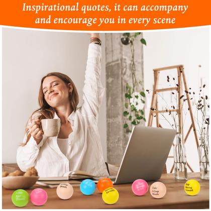 Imagem de Stress Balls Aoriher Motivational Quotes Foam 60 unidades