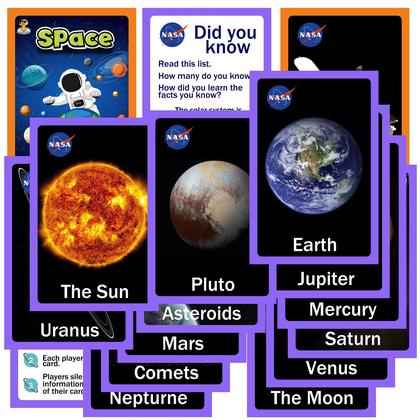 Imagem de Stress Balls define planetas do sistema solar com crianças astronautas