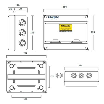 Imagem de String Box Core 2.0 Proauto 2E/2S 1040V 16A - 1 Chave 2MPPT