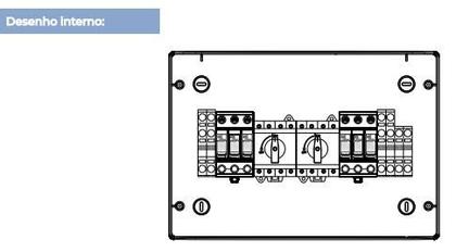 Imagem de String Box Solar 2E/2S 1040V 32A - 2 Chaves - Clamper