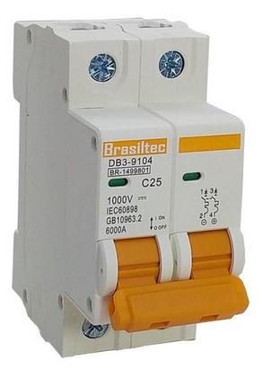 Imagem de String Box Solar Cc - Disjuntor Dc 25a + Dps 1000vcc 40ka