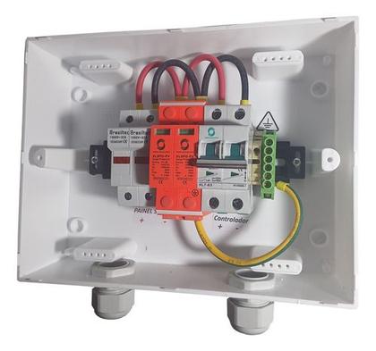 Imagem de String Box Solar Cc - Disjuntor Dc 25a + Porta Fusível + Dps