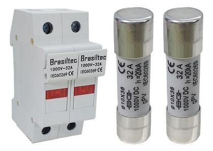 Imagem de String Box Solar Cc - Disjuntor Dc 32a + Porta Fusível + Dps