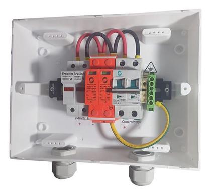 Imagem de String Box Solar Cc - Disjuntor Dc 32a + Porta Fusível + Dps
