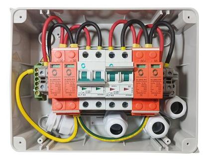 Imagem de String Box Solar - Disjuntor Dc 16a 800v Dps 40ka 2e/2s Ip65