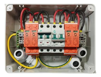 Imagem de String Box Solar - Disjuntor Dc 20a 800v Dps 40ka 2e/2s Ip65