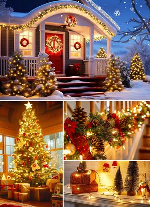 Imagem de String Lights Brightown 100 lâmpadas de 8 m de fio verde 120V