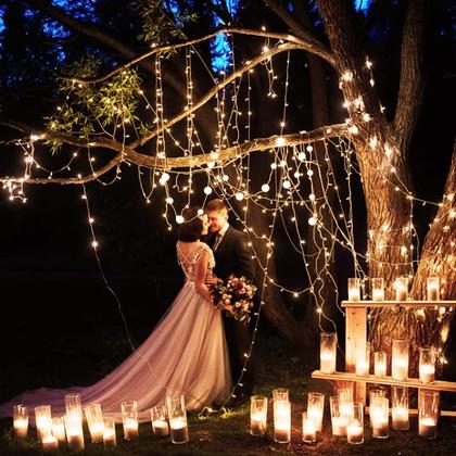 Imagem de String Lights Brightown 100 lâmpadas de 8 m de fio verde 120V