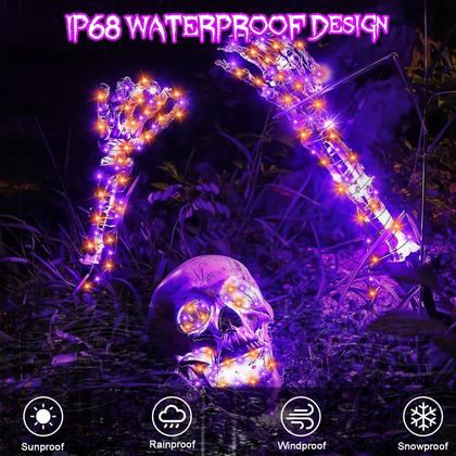 Imagem de String Lights Danhh Solar 131m 400 LED 8 modos à prova d'água