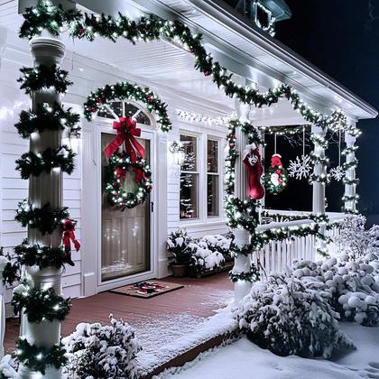 Imagem de String Lights JMEXSUSS 66 pés 200 LED branco Natal interior/externo