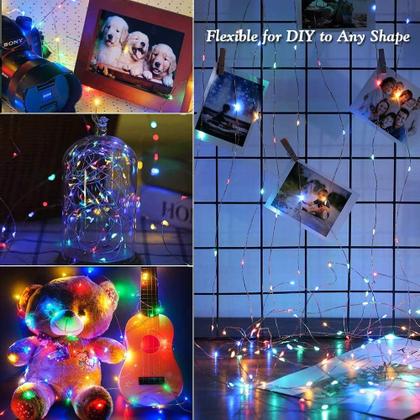 Imagem de String Lights Joomer 22m 200 LEDs, plug-in multicolorido de 24 V