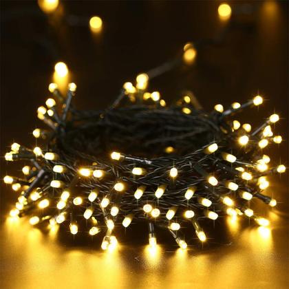 Imagem de String Lights Joomer 66 pés 200 LED branco quente à prova d'água