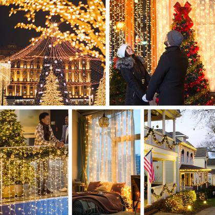 Imagem de String Lights Koopower, pacote com 4, 6 m 50 LED Fairy com baterias