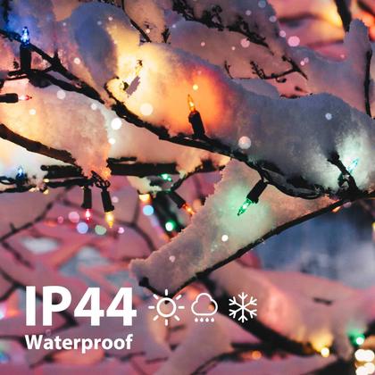 Imagem de String Lights Minetom 8m, pacote com 2, 200, multicolor, IP44, 120V