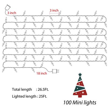 Imagem de String Lights Minetom 8m, pacote com 2, 200, multicolor, IP44, 120V