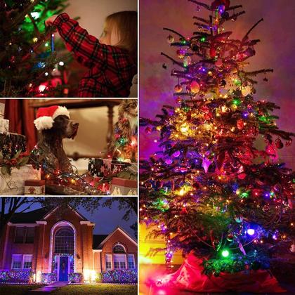 Imagem de String Lights Minetom 8m, pacote com 2, 200, multicolor, IP44, 120V