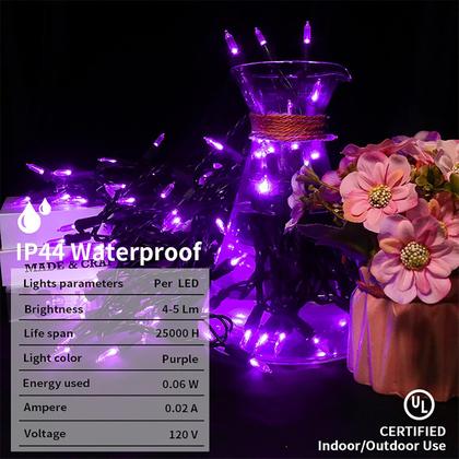 Imagem de String Lights MULTI-SPARKING, LED roxo, 100 unidades, 10 m