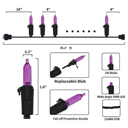 Imagem de String Lights MULTI-SPARKING, LED roxo, 100 unidades, 10 m