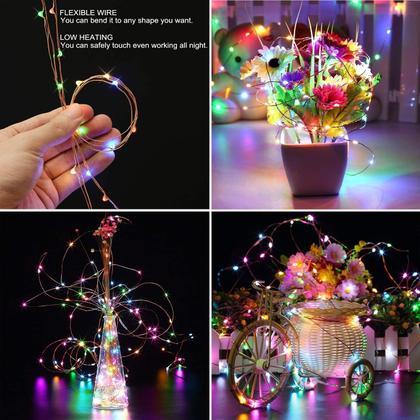 Imagem de String Lights RUICHEN 6m 120 LED Fairy Lights USB Multicolor