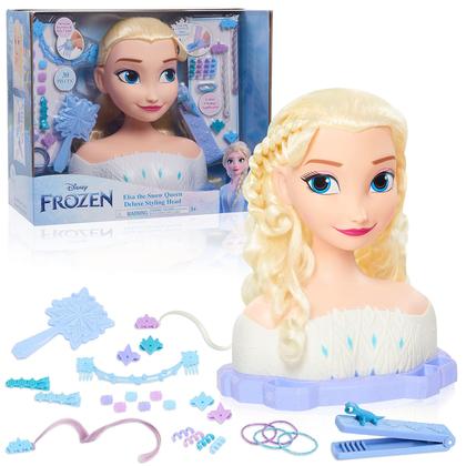 Imagem de Styling Head Just Play Disney Frozen Deluxe Elsa Blonde Hair