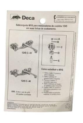 Imagem de Subconjunto Mvs Para Torneira 1245  Deca 4688.004 Bitola 1/2