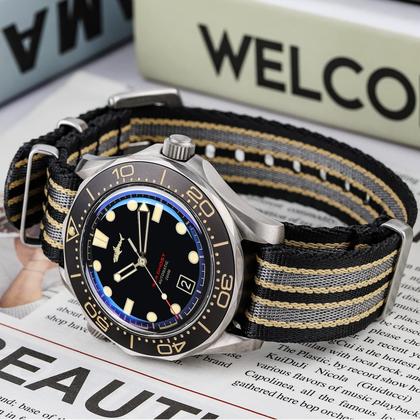 Imagem de Substituição da pulseira de nylon Watchdives 20 mm/22 mm multicolorida