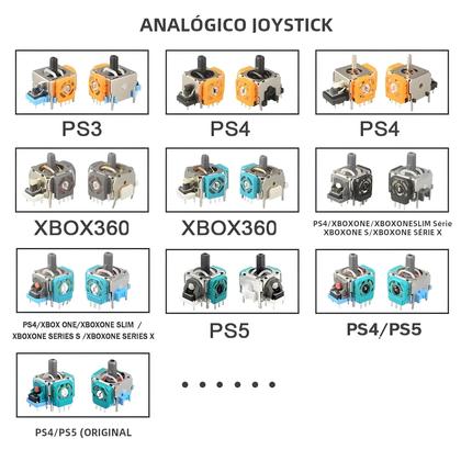 Imagem de Substituição De Joystick Analógico 3D Para Controle PS5, PS4, Switch Pro, Xbox One, Peças De Reparo