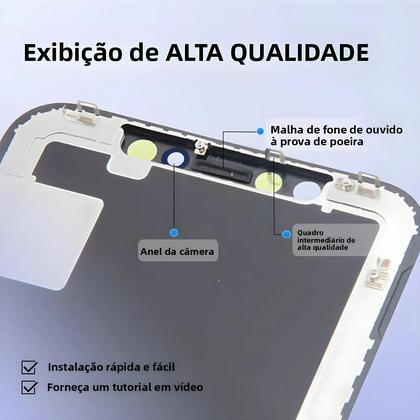 Imagem de Substituição De Tela LCD Touch Screen Para iPhone X XR XS 11 12 13 14 15 16 pro Max JCH Grau AAAA