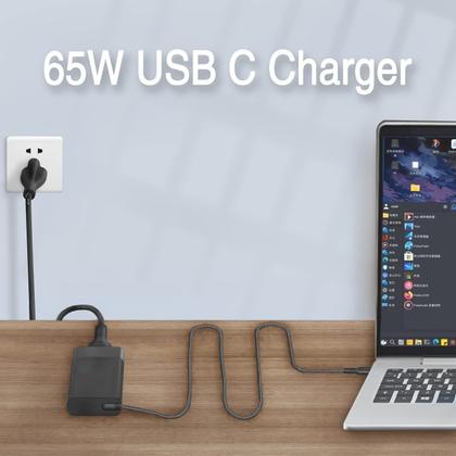 Imagem de Substituição do carregador de laptop WZXHU 65W USB C para HP Spectre x360