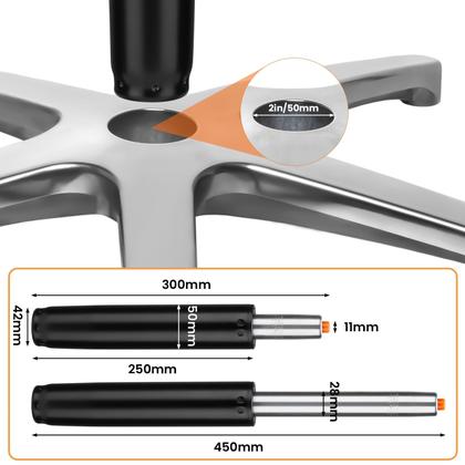 Imagem de Substituição do cilindro da cadeira de escritório Huiguli Heavy-Duty