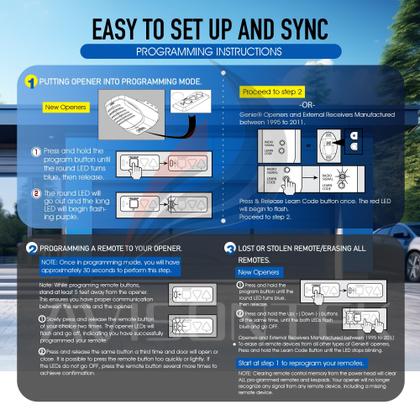 Imagem de Substituição remota do abridor de porta de garagem Avisontek G3T-A 315/390MHz