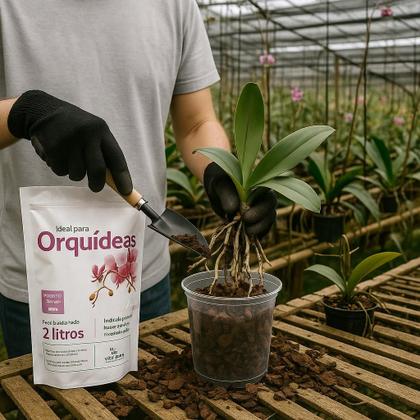 Imagem de Substrato Para Orquídeas Mix - Casca Pinus Chip Coco Carvão