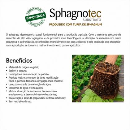 Imagem de Substrato Solo Inerte Para Plantas Flores E Mudas Turfa E Perlita Sphagnotec 25L Indoor