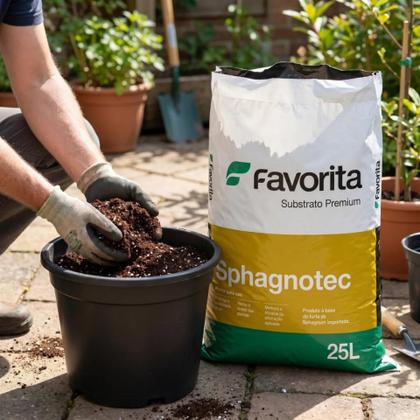 Imagem de Substrato Solo Inerte Para Plantas Flores E Mudas Turfa E Perlita Sphagnotec 25L Indoor
