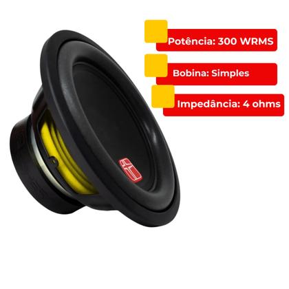 Imagem de Subwoofer 8" Polegadas Orfeo ORF-S308 300W RMS 4 Ohms Simples Ophera - 4123