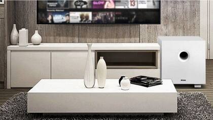 Imagem de Subwoofer  AAT Compact Cube 8 Cor Branco