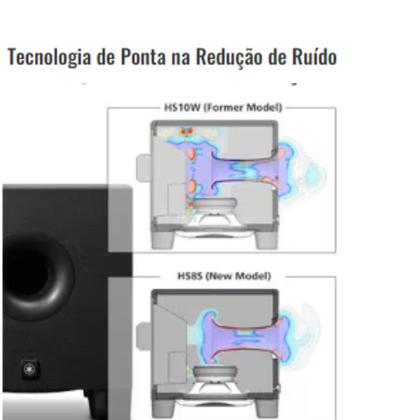 Subwoofer Yamaha Monitor de Referência Para Estúdio Yamaha HS8S