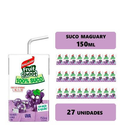 Imagem de Suco de Uva Maguary 100% Fruit Shoot 150ml 27 Unidades