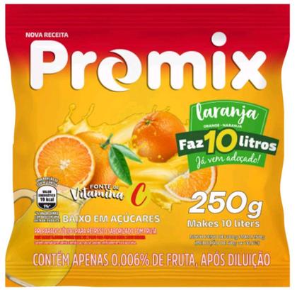 Imagem de Suco Refresco Em Pó Promix Sabores Variados - 10 Pacotes