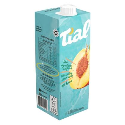 Imagem de Suco Tial Nectar Pêssego 1L Embalagem com 12 Unidades