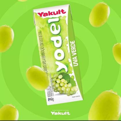 Imagem de Suco Yodel Uva Verde Yakult Base De Leite Kit com 15 unidades