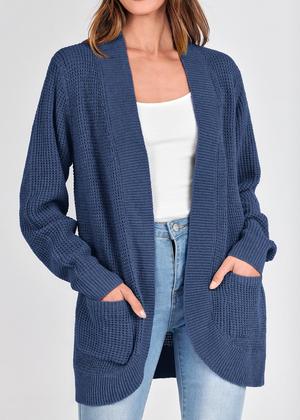 Imagem de Suéter cardigã KIRUNDO 2024 Fall Open Front para mulheres