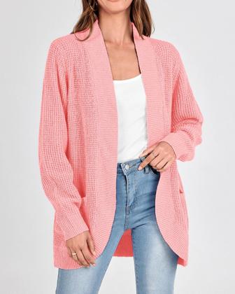 Imagem de Suéter cardigã KIRUNDO 2024 Fall Open Front para mulheres