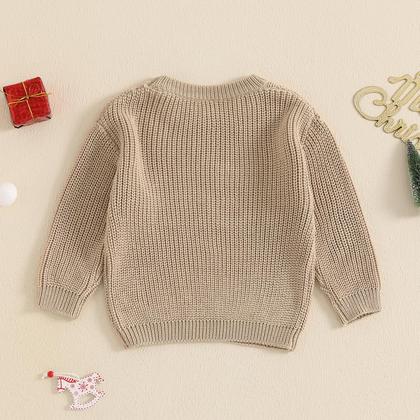 Imagem de Suéter de Natal Aopwsrlyi Toddler Baby Reindeer 12-18M