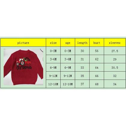 Imagem de Suéter de Natal Aopwsrlyi Toddler Baby Reindeer 12-18M