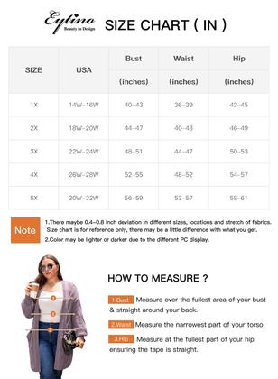 Imagem de Suéter feminino Eytino Plus Size Chunky Knit vermelho 5X