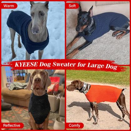 Imagem de Suéter para cães KYEESE Classic Navyblue para cães grandes 3XL